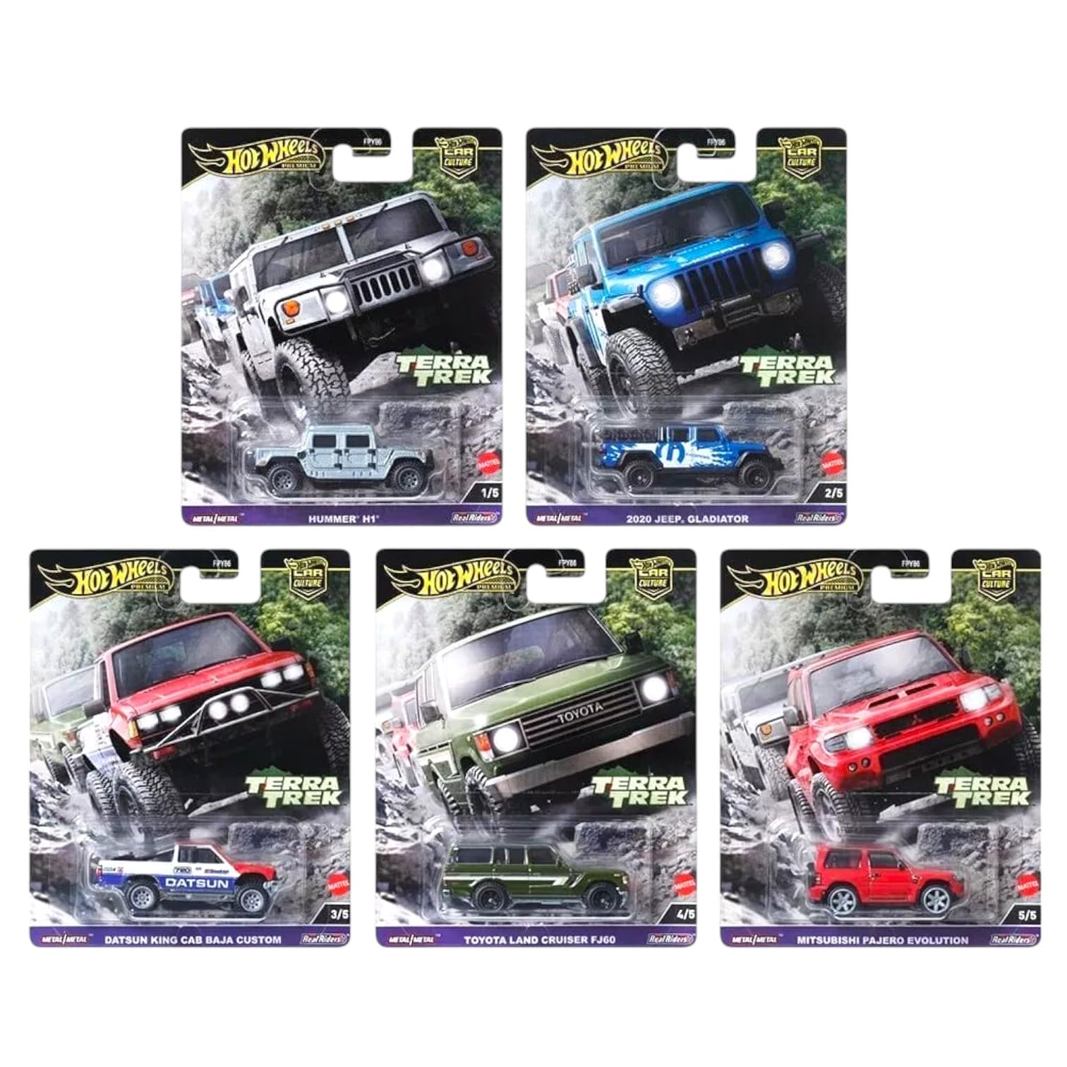 Amazon.com: Hot Wheels Terra Trek Off-Road Collection, 5 Die-Cast